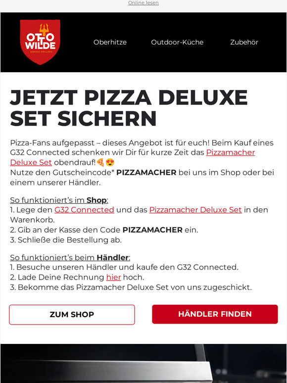 Otto Wilde Grillers Jetzt Gratis Pizza Deluxe Set Sichern Milled