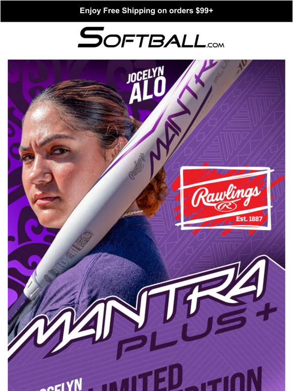 Softball Limied Edition Jocelyn Alo Rawlings Mantra Plus