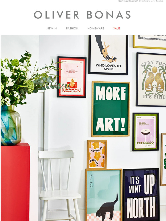 Oliver Bonas How To Style A Gallery Wall Milled