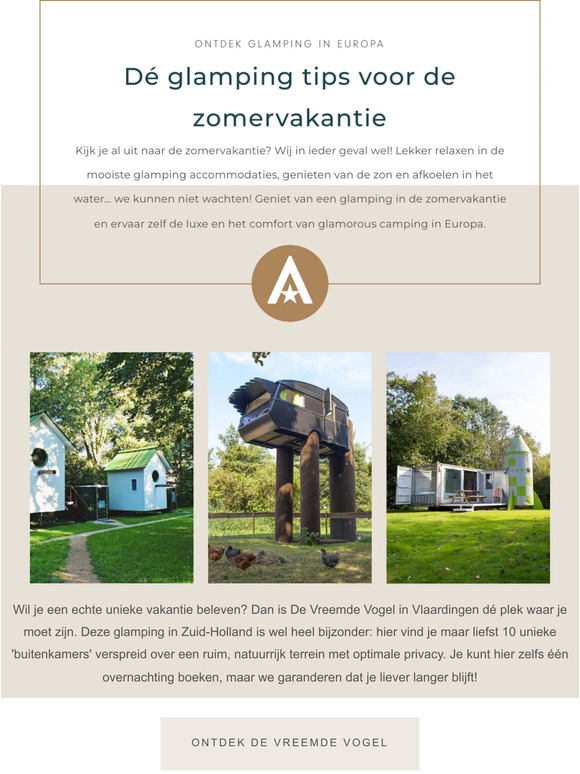 Glampings Dé glamping tips voor de zomervakantie Milled