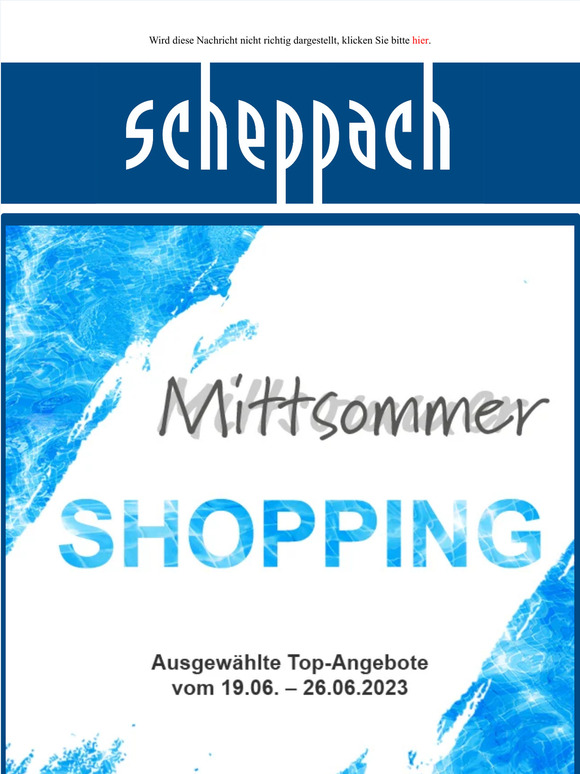 scheppach Feier mit uns den großen Mittsommer SALE Milled