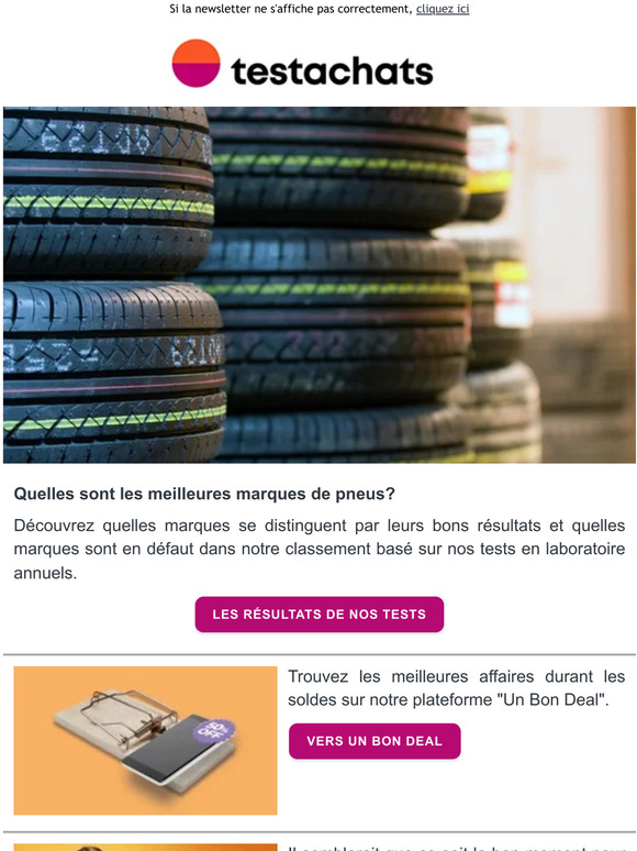 Testachats BE Les meilleures marques de pneus évitez les fausses