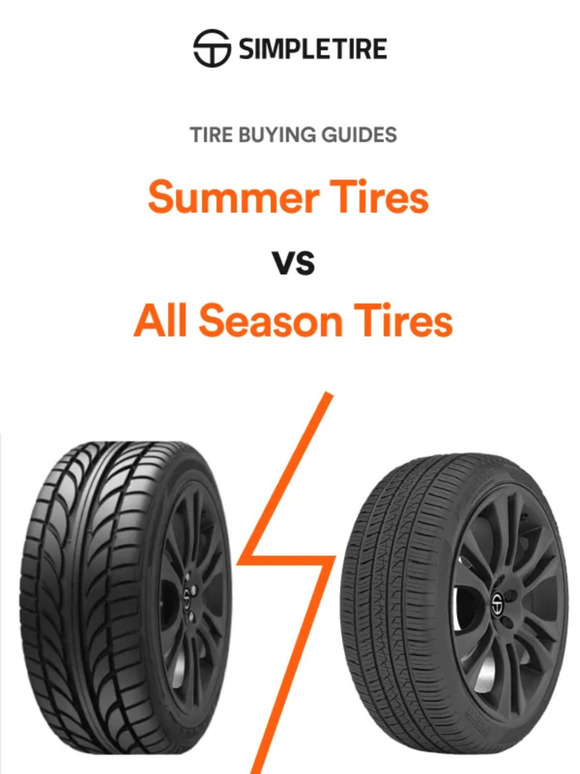 SimpleTire US What S The Difference Between Summer Tires And All