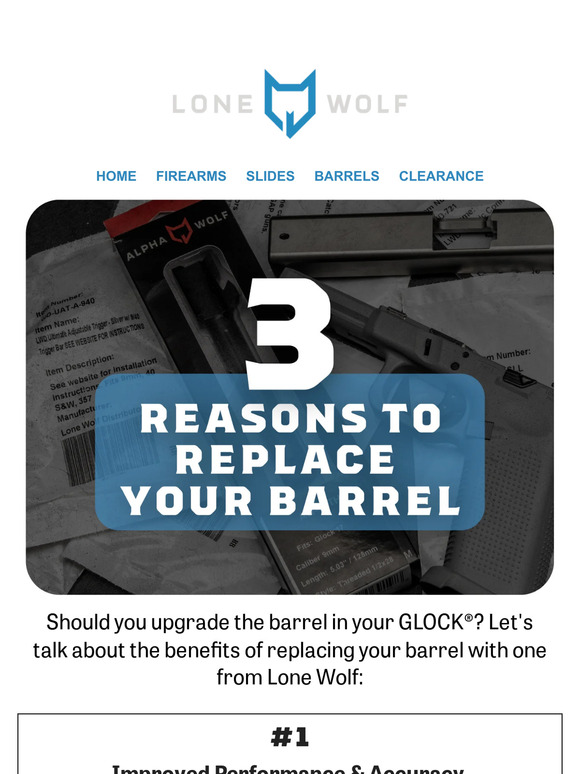 Lone Wolf Distributors Reasons To Replace Your Glock Barrel Milled