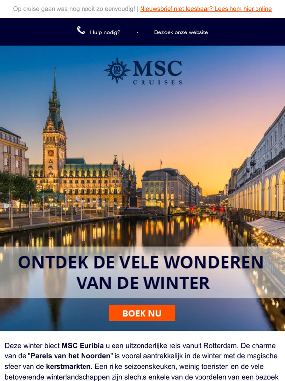 Msc Cruises Nl Vertrek Vanuit Rotterdam Om De Parels Van Het