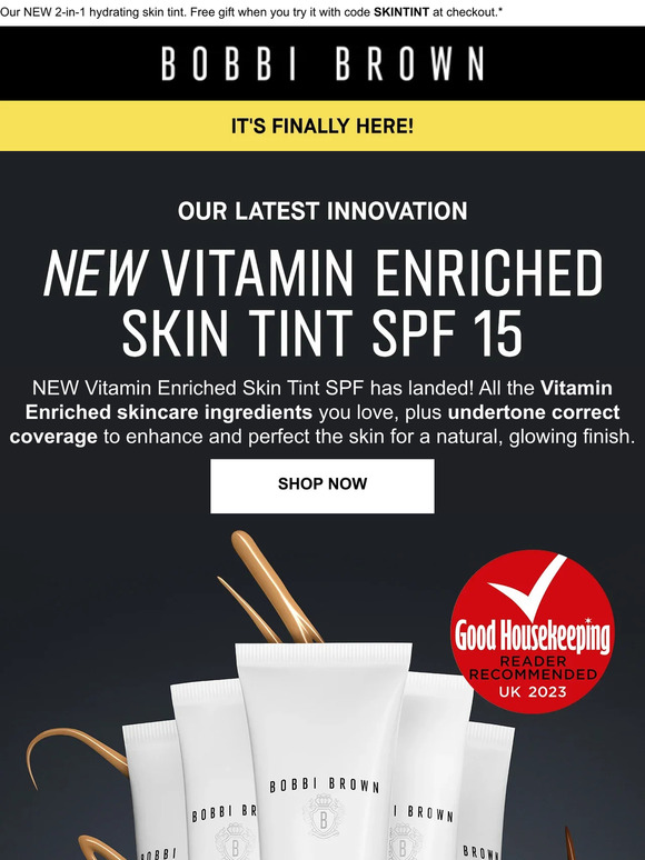 Bobbi Brown Uk New Vitamin Enriched Skin Tint Spf Innovation