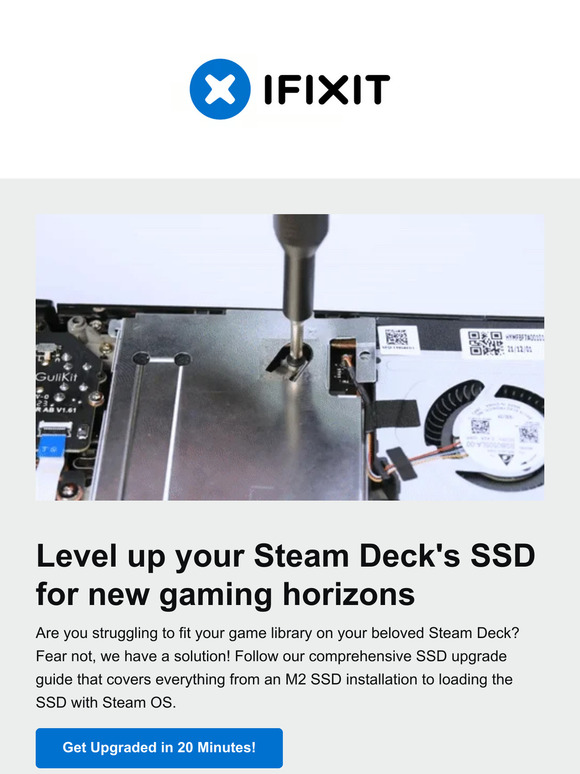 Ifixit How To Upgrade Your Steam Deck S Ssd Milled