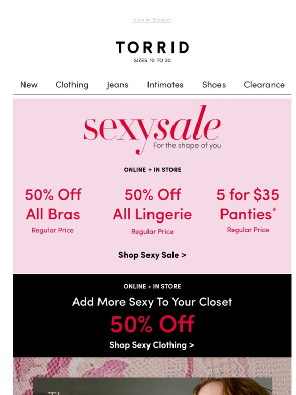 Torrid Romantic Lingerie Half Off All Sexy Milled