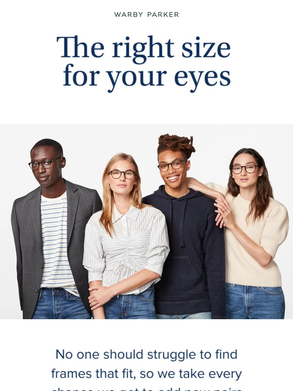 Warby Parker We Have Styles In Every Size Milled