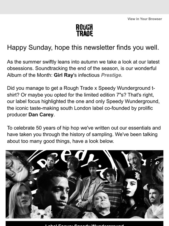 Rough Trade Essential Hip Hop Label Focus With Speedy Wunderground