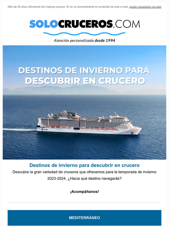 Solo Cruceros Explora Destinos Invernales En Crucero Milled