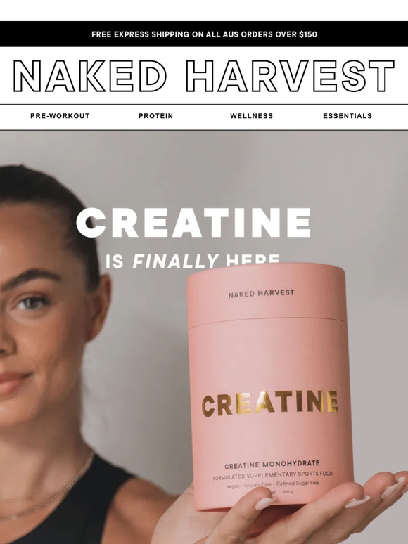 Naked Harvest CREATINE Has Officially Landed Milled