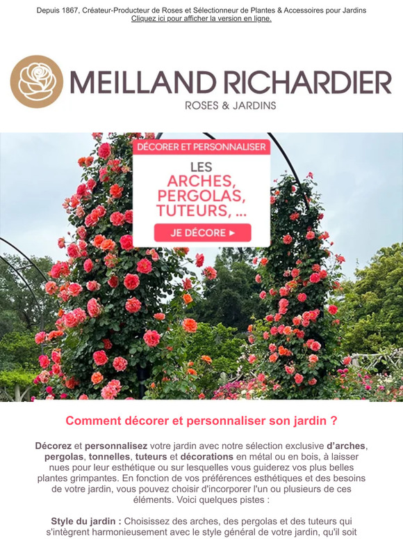 Meilland Richardier Décorez et personnalisez votre jardin avec nos