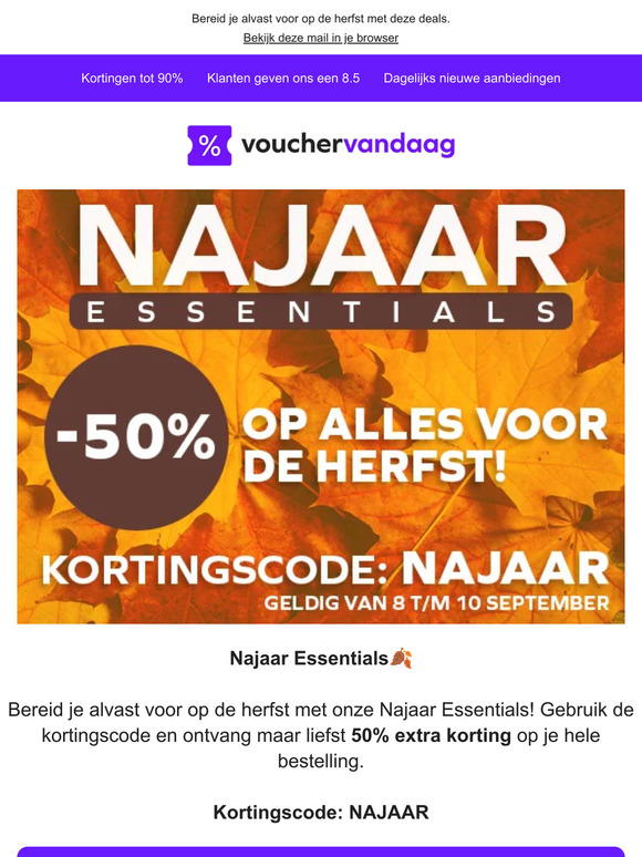 Vouchervandaag Nl Najaar Essentials Voor Spotprijzen Milled