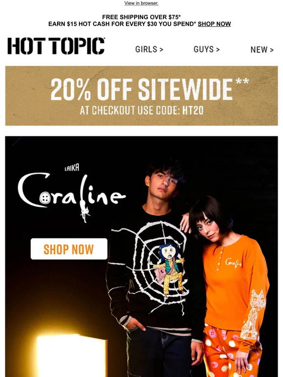 Hot Topic Step Into The Other World With This Coraline Collection