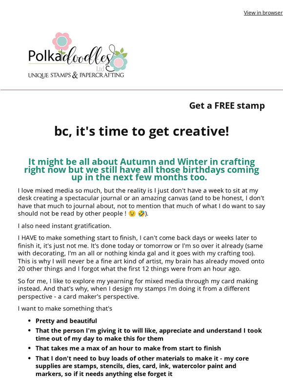 Polkadoodles Ltd Bc Impress Everyone With Easy Beautiful Cards And