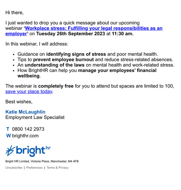 Brighthr Free Brighthr Webinar How To Support Mental Health At Work