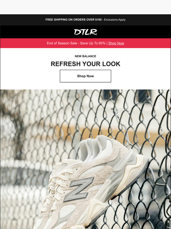 Dtlr Down Town Locker Room Refresh Your Look With New Balance Milled