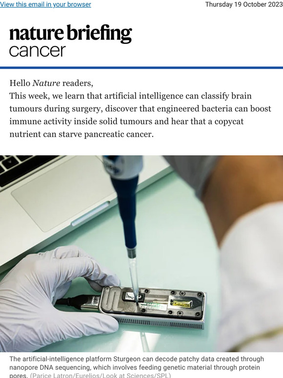 Nature Journal Engineered Bacteria Paint A Target On Solid Tumours