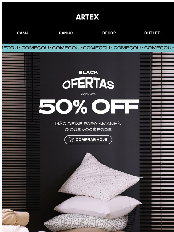 Artex Começou BLACK OFERTAS até 50 OFF Milled