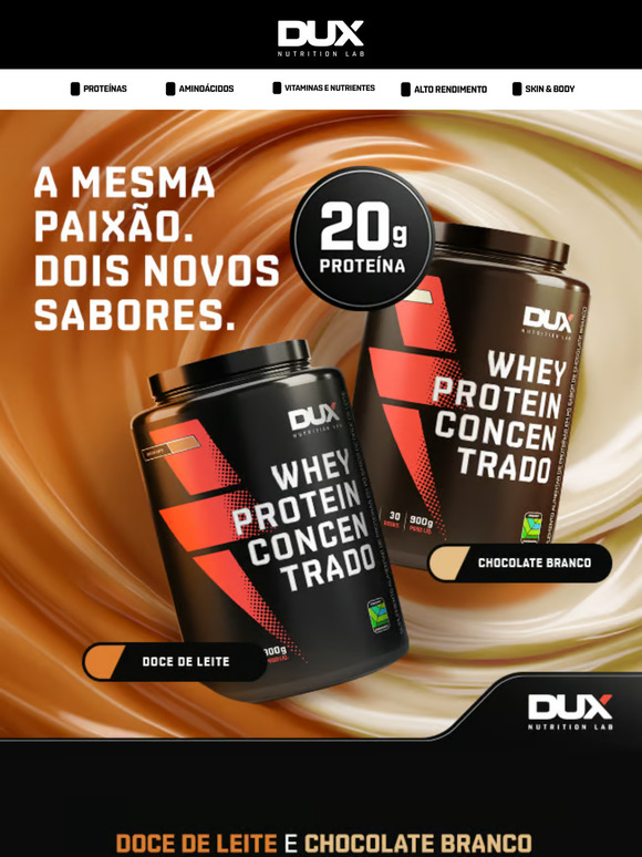 Dux Nutrition Seu Whey Favorito Novos Sabores Confira Agora