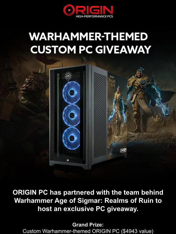 Origin PC Win A Custom Warhammer Themed ORIGIN PC Milled