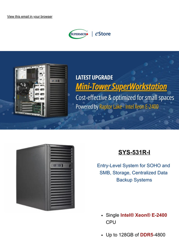 Supermicro Latest Mini Tower SuperWorkstation Is Here Milled