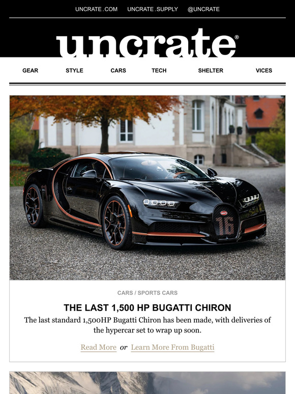 Uncrate The Last Hp Bugatti Chiron More Milled