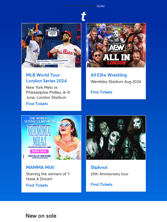 Ticketmaster Theatre Mlb World Tour London Series All Elite