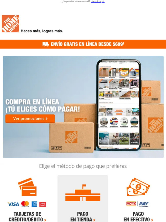 Home Depot Ya Conoces Los M Todos De Pago Para Tus Compras En L Nea