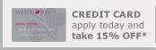 Open a Fashion Bug Credit Card Account today and take 15% off!*