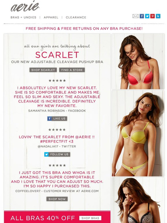 aerie: New Scarlet Bra: The Reviews Are In!