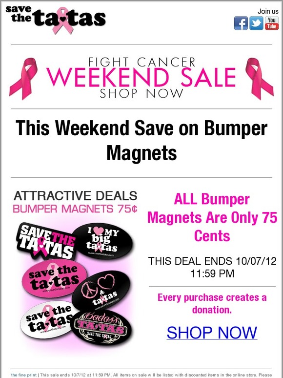 All Bumper Magnets Only 75 This Weekend Only