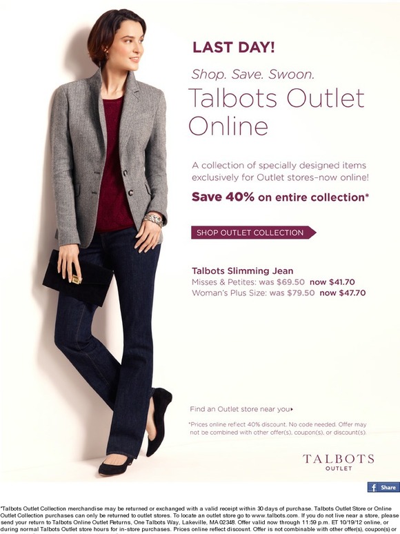 Talbots Only Hours Left Save 40 On Talbots Outlet Online. Milled