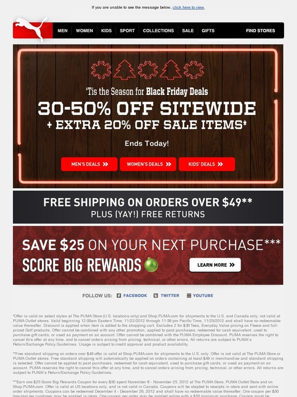 puma coupons xmas