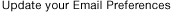 Update your email preferences