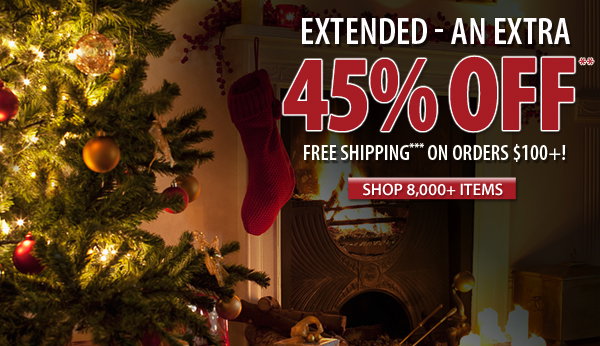 An extra 45% OFF over 8,000 items!