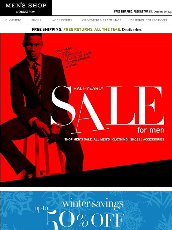 Nordstrom Men's HalfYearly Sale Cole Haan, DIESEL, Façonnable