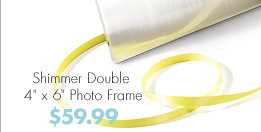 Shimmer Double 4” x 6” Photo Frame $59.99