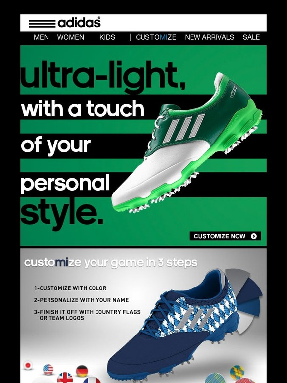 adidas Customize our Lightest Golf Shoe Milled