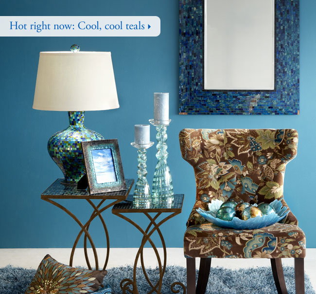 Hot right now: Cool, cool teals