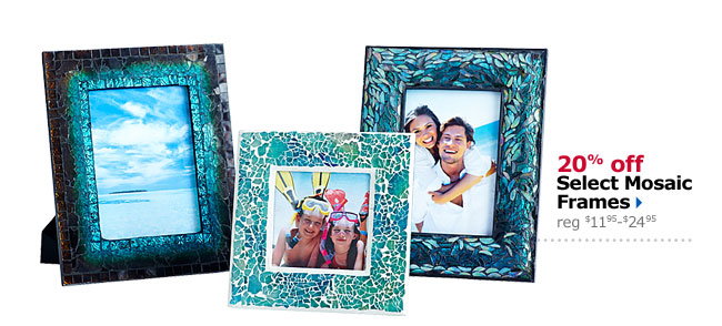 20% off Select Mosaic Frames