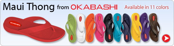Maui Thong from Okabashi - Available in 11 colors - Shop Now >