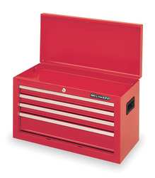 Tool Chest,4 Drawer,26 In,Red
