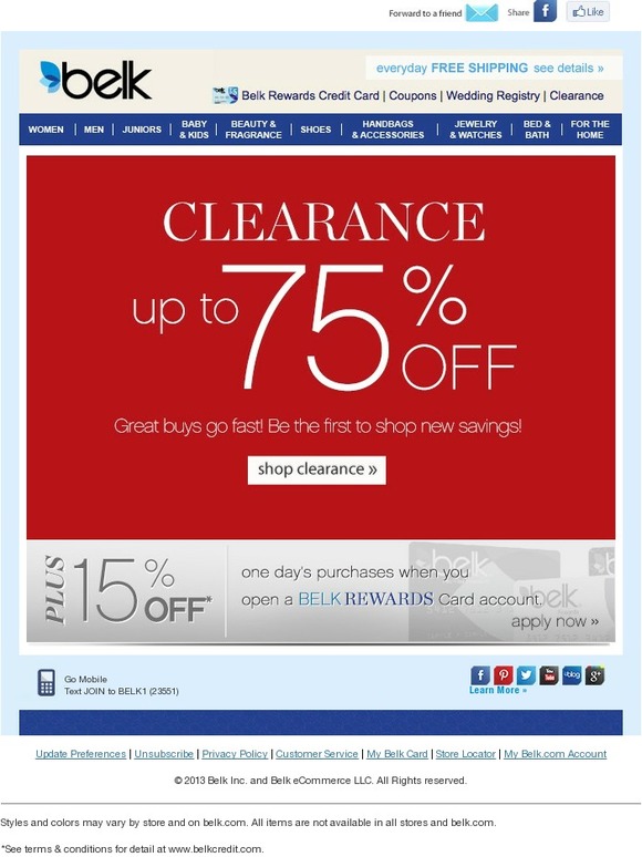 Belk Clearance Up To 75 Off! Milled