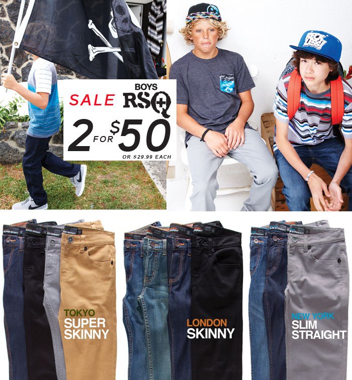Tilly's: Boys RSQ Jeans and Pants - 2 for $50