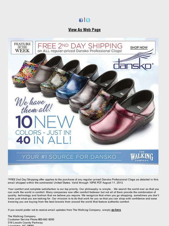 walking store dansko