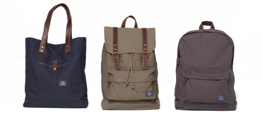 Frank And Oak New Arrival Canvas Leather Backpack Milled