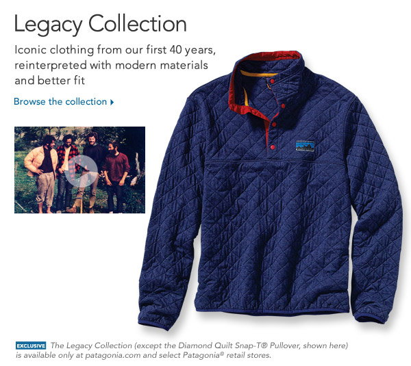 Introducing the Patagonia Legacy Collection.A Continuous Lean