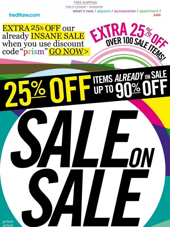 25% off SALE... LAST DAY